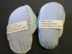 Click to view larger image of Doll Slippers Light Blue will fit 18 inch doll like American Girl (Image2)