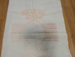 Revere Sugar Sack bag in red writing rare find in red faded