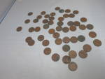 Click here to enlarge image and see more about item MB-cc32: Wheat Pennies Lot of 50 loose pennies need cleaning