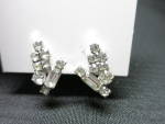 Click here to enlarge image and see more about item MB-JE687B: Jay Flex Sterling Rhinestone Earrings Screw