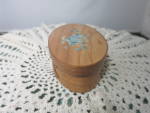 Click to view larger image of Vintage Bentwood Shaker Box with later applied flower motif (Image2)