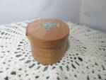 Click to view larger image of Vintage Bentwood Shaker Box with later applied flower motif (Image4)