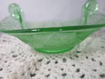 Click to view larger image of Fenton Art Glass Green Swan Dish (Image2)
