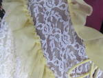 Click to view larger image of Vintage Neon Yellow Sheer Chiffon Robe size Medium (Image3)