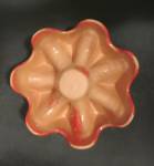 Click to view larger image of Frankoma Pottery Candle Casserole Warmer Orange Red (Image4)