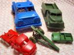 Click to view larger image of Vintage Early Plastic Five Piece Truck lot (Image1)