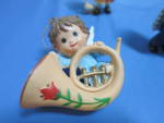 Click to view larger image of Wang Christmas Ornament Chair Boy Angel Musical set (Image2)