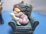 Click to view larger image of Wang Christmas Ornament Chair Boy Angel Musical set (Image5)