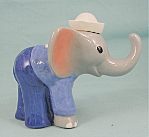 Renaker-Brazel Beachstone Pottery Sailor Elephant (Image1)