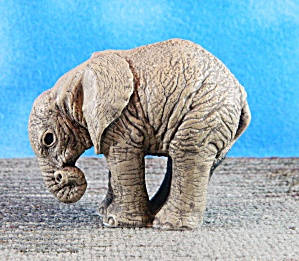 The Herd Resin Elephant Named Blue (Image1)