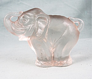 Small Clear Glass Elephant
