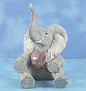 Tuskers Hot Tip Elephant In Vest W/pocketwatch