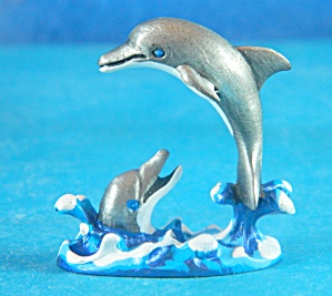 Dolphins Pewter Image Miniature