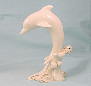 Lenox Porcelain White Leaping Dolphin