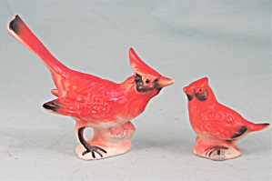 Miniature Japan Bone China Cardinal Pair