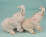 Click to view larger image of 1950s Japan Pink Bisque Elephant (Image3)