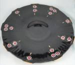 Click here to enlarge image and see more about item 00247: Black Amethyst Glass Plate