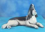 Click here to enlarge image and see more about item 00378-79: Linda Pleet Menagerie Angular Springer Spaniel