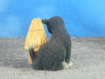 Click to view larger image of Sherratt & Simpson Resin Black Cat with Grass Hut (Image2)