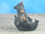 Click to view larger image of Sherratt & Simpson Resin Black Bear Cubs at Play (Image2)