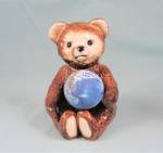 Click here to enlarge image and see more about item 01354: Goebel Porcelain Bear with Ball