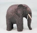 Click to view larger image of Vintage Ebony Carved Wood Elephant (Image2)