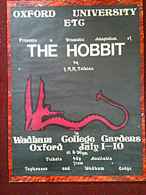 Tolkien Hobbit Poster Oxford University  (Image1)