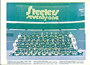1971 Pittsburgh Steelers Team Photo (Image1)