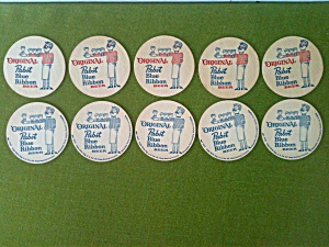 Old Pabst Blue Ribbon Coasters