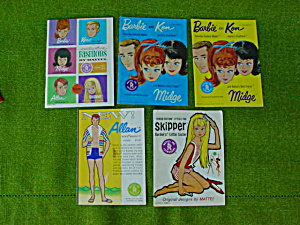Collection Of Early Barbie Fashion Booklets