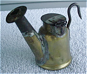 Early J. Anton & Son Miners Oil Lamp