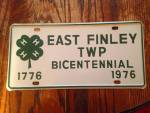 East Finley PA 4H Bicentennial LIcense Plate