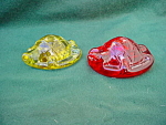 Pr. of Turtle Glass Paperweights