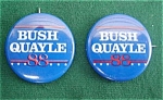 Bush/Quayle 1988 Presidential Pinbacks