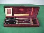 Click here to enlarge image and see more about item k6: 3-Pc. Flint Carving Set w/Box