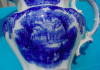 Click to view larger image of Meakin Handled Blue Decorated Pitcher (Image2)