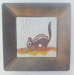 Click to view larger image of Desert House Crafts - DHC Copper Framed Chipmunk 8 inch (Image1)