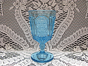 Bryce Bros. Eapg Blue Finecut and Panel Wine Stem (Image1)