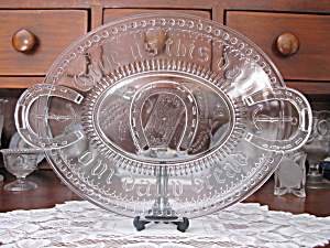 Eapg Good Luck Oval Bread Tray (Image1)