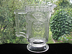 Antique McKee Modern Pattern Glass Pitcher (Image1)