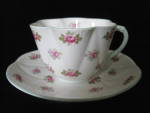 Click to view larger image of Shelley Fine Bone China Rosebud Cup & Saucer (Image2)