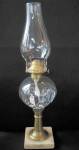 Click here to enlarge image and see more about item L302: Antique Eapg Hobbs Brockunier & Co. Oil Lamp - Veronica