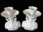Click to view larger image of Lenox Aquarius Collection Candlesticks - Pair (Image2)