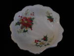 Click here to enlarge image and see more about item RA108: Royal Albert Bone China Yuletide Shell shaped Dish