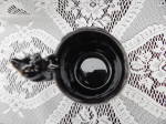 Click to view larger image of Vintage Shafford Redware Black Cat Mug (Image4)