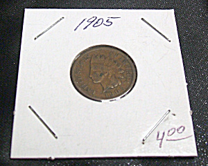 1905 Indian head penny. (Image1)