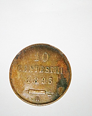 1893 R Italian 10 centesimi (Image1)