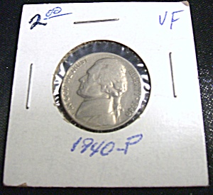 Jefferson Nickel 1940-P VF (Image1)