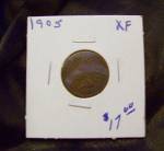 Indian cent 1905 XF