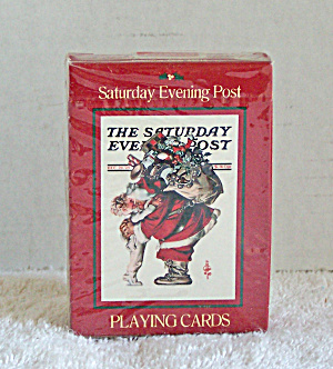 The Saturday Evening Post Playing Cards with Santa (Image1)